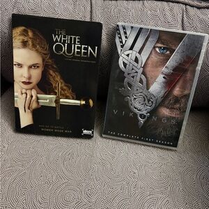 The White Queen & Vikings DVD Set - Black/Silver Covers